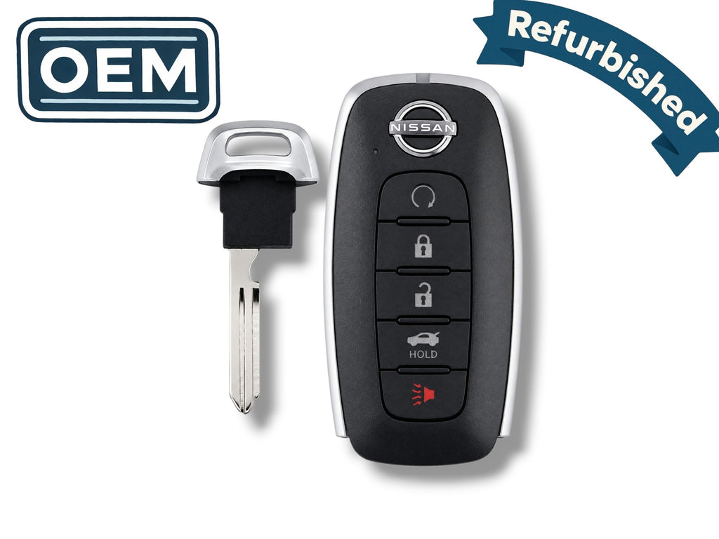 22-24 Nissan Versa Sentra Smart Key 5-Button PN: 285E3-6LY5A / KR5TXPZ3 (OEM Refurb)