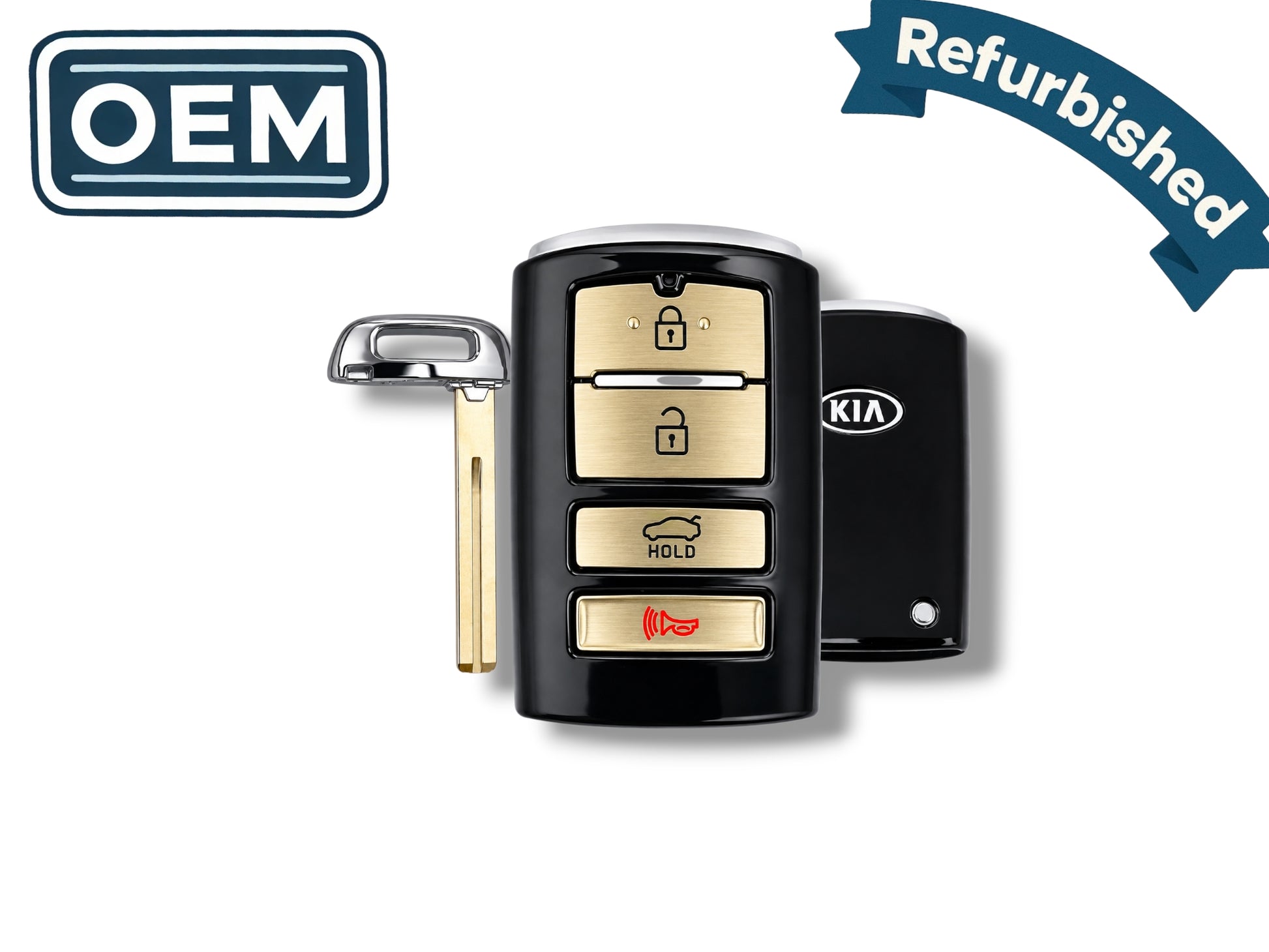 17-19 Kia Cadenza Smart Key 4-Button PN: 95440-F6000 / TQ8-FOB-4F10 (OEM Refurb)