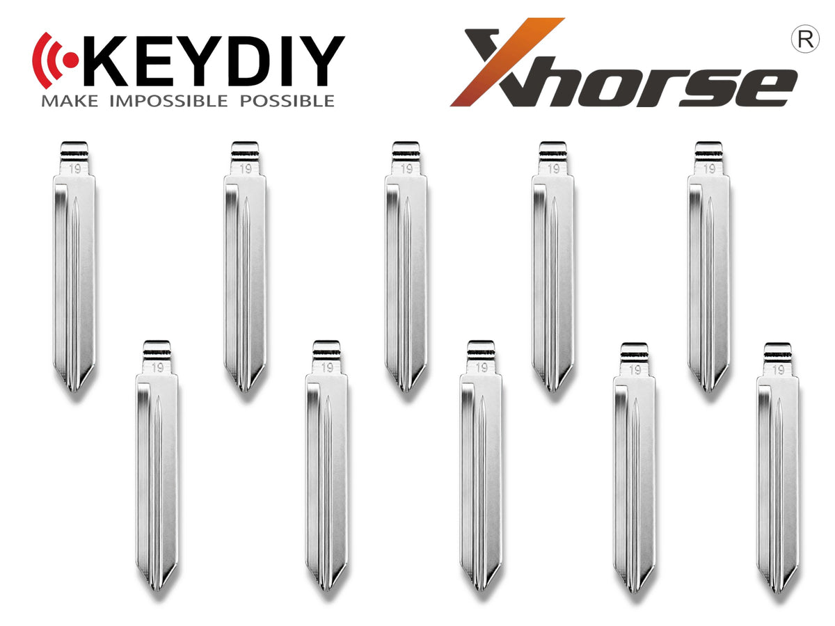 10x Xhorse Keydiy Universal Flip Key Remote Key Blades Ford H75 FO38