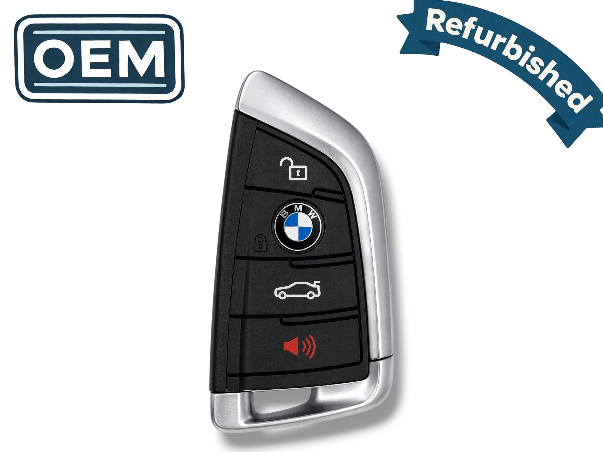 14-18 BMW X5 X6 5 Series Smart Key 4-Button PN: 9367401-01 / N5F-ID21A / FEM / BDC / 434 MHz (OEM Refurb)