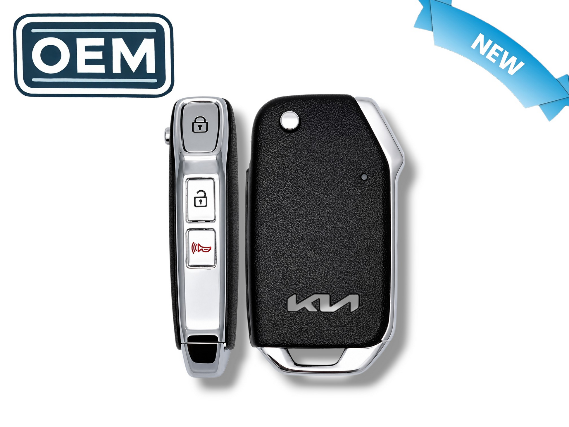 21 Kia Sorento Flip Key 3-Button PN: 95440-R0100 / SY5SKRGE03 / Non Transponder (OEM)
