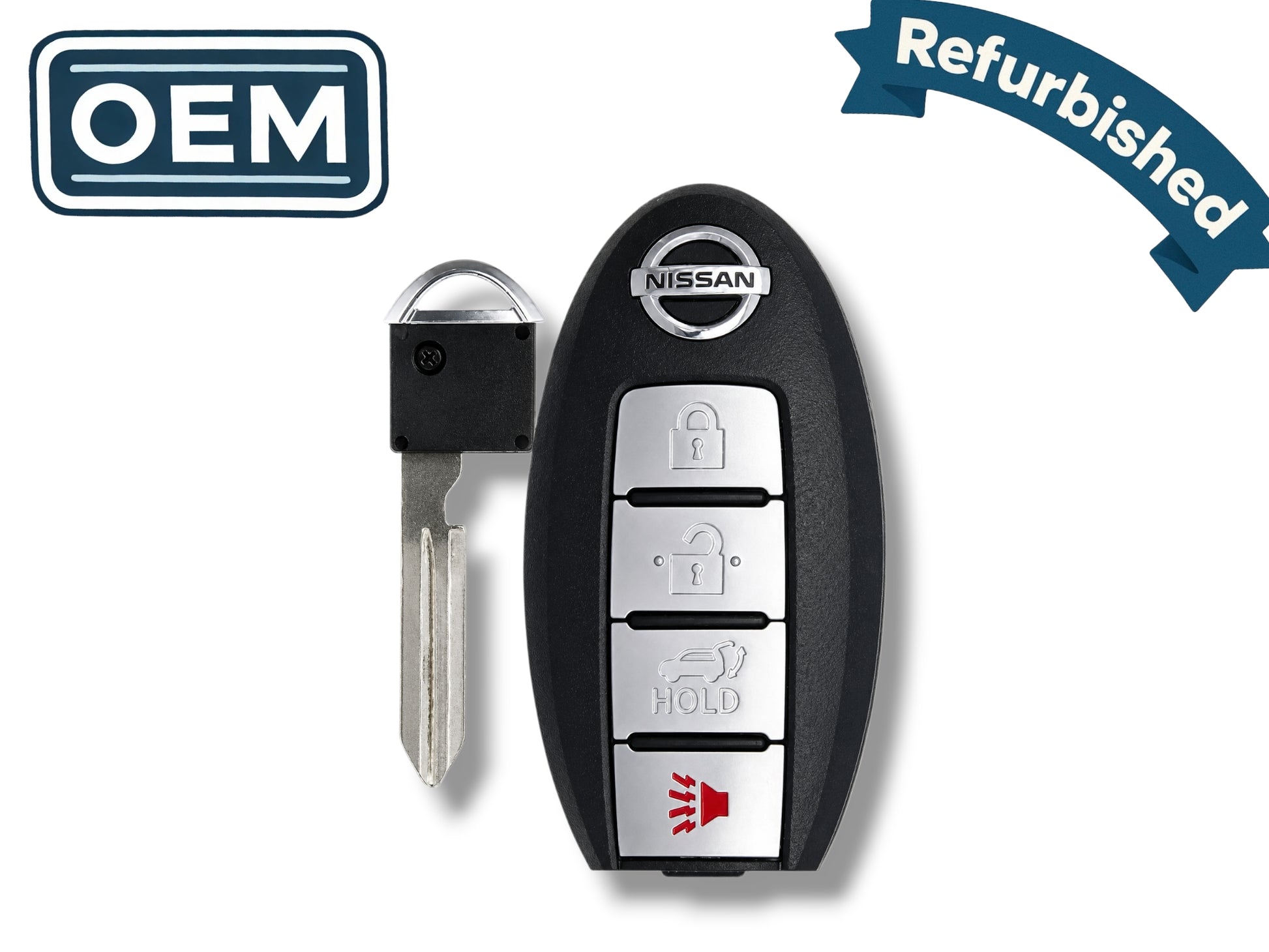 14-16 Nissan Rogue Smart Key 4-Button PN: 285E3-4CB6C / KR5S180144106 (OEM Refurb)