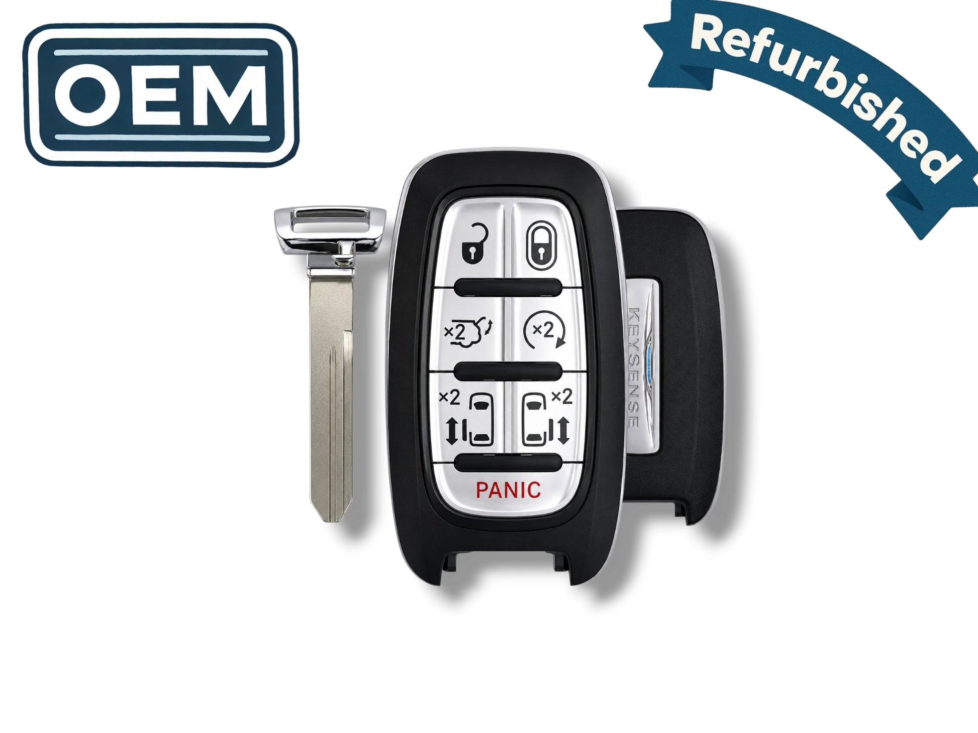 20-25 Chrysler Pacifica Smart Key 7-Button PN: 68238689AC / M3N-97395900 / Keysense (OEM Refurb)
