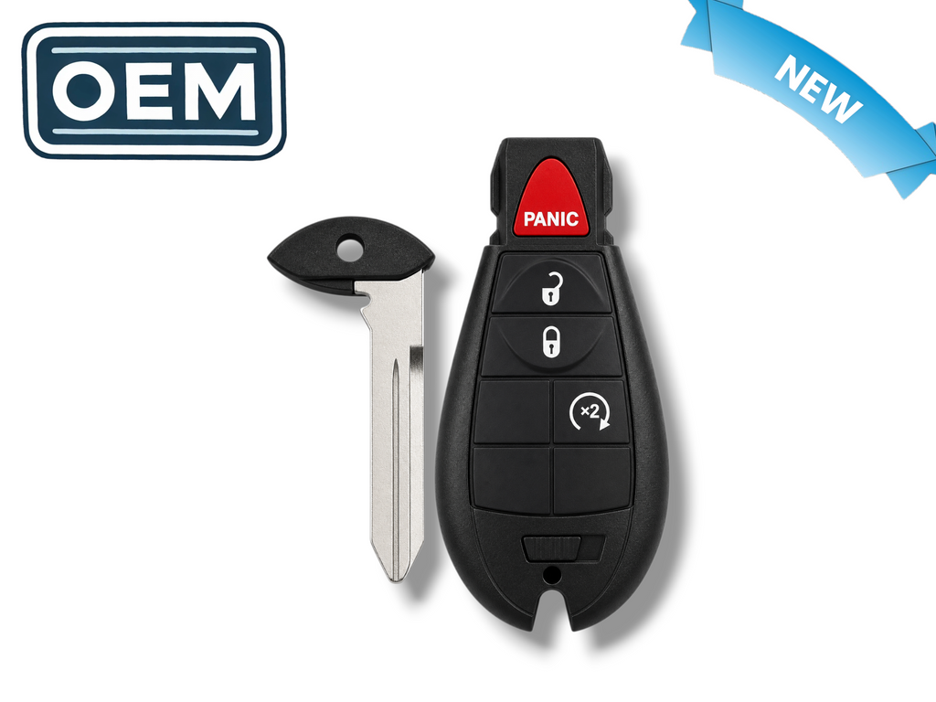 14-20 Jeep Cherokee Fobik Key 4-Button PN: 68105083AG / GQ4-53T / 4A (OEM)