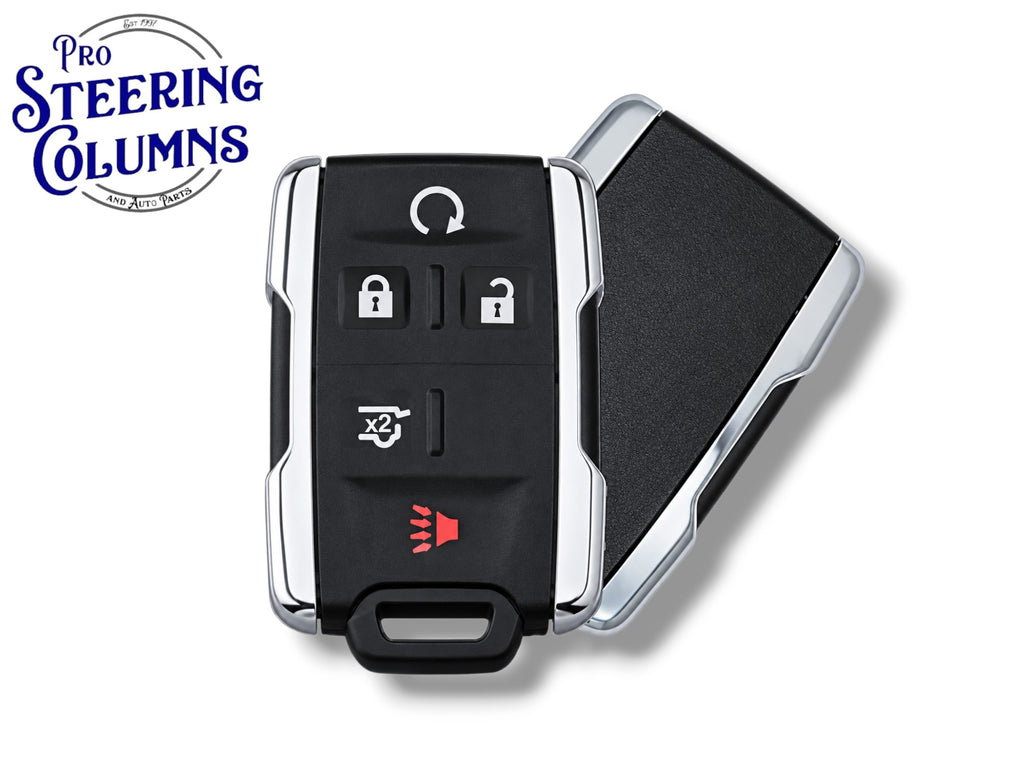15-20 GM Keyless Entry Remote 5-Button PN: 13577762 / M3N-32337200 / 434 MHz / Chrome (Aftermarket)