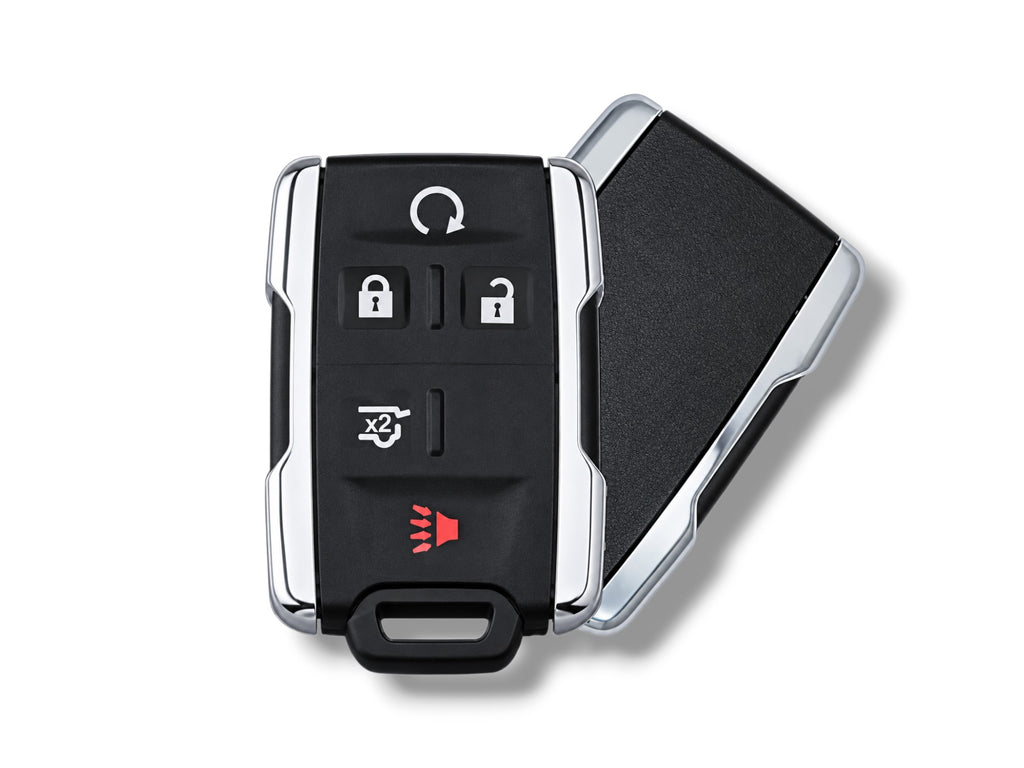 15-20 GM Keyless Entry Remote 5-Button PN: 13577762 / M3N-32337200 / 434 MHz / Chrome (Aftermarket)