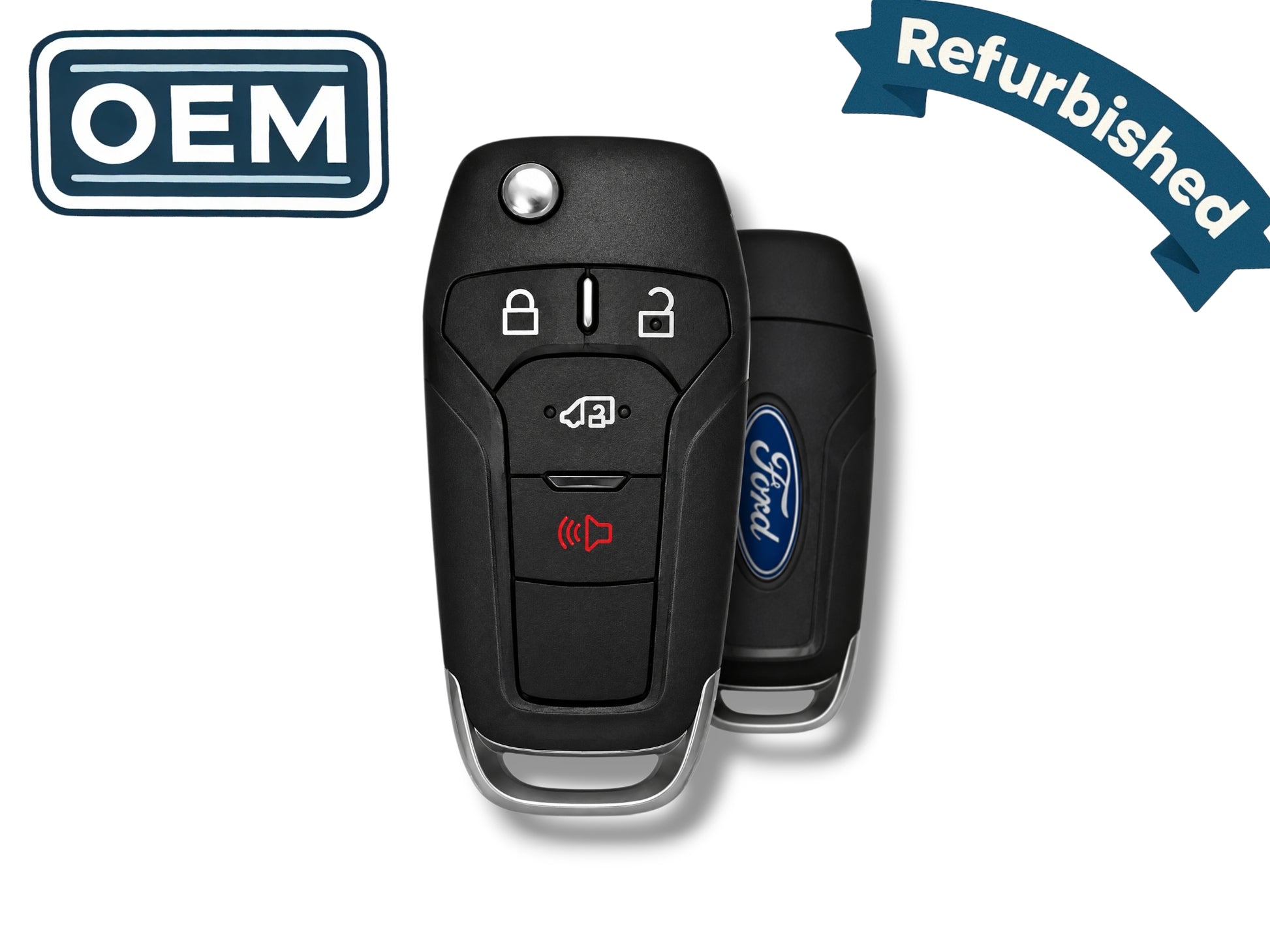 19-25 Ford Transit Flip Key 4-Button PN: 164-R8236 / N5F-A08TAA (OEM Refurb)