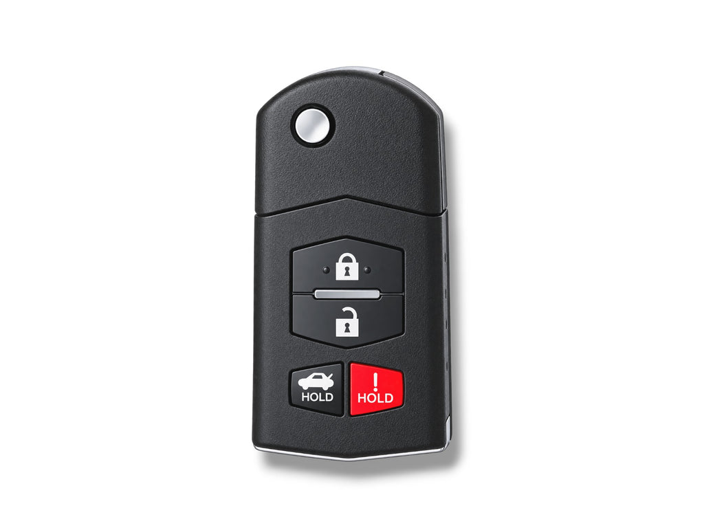 04-11 Mazda 6 / RX-8 Flip Key 4-Button PN: GP7A-67-5RYB / KPU41788 / 314 MHz / 4D63 (Aftermarket)