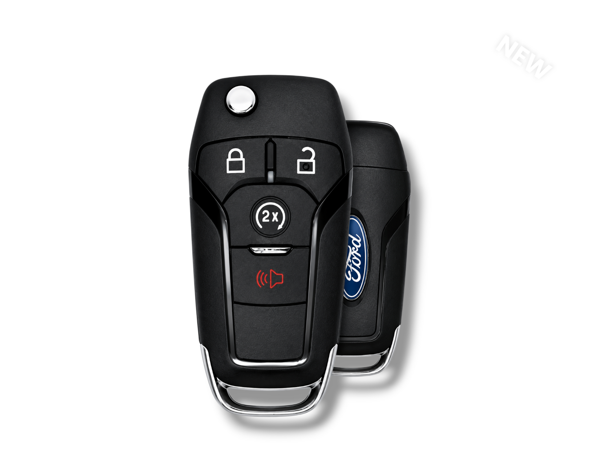 15-24 Ford Flip Key 4-Button PN: 164-R8134 / N5F-A08TDA (OEM)