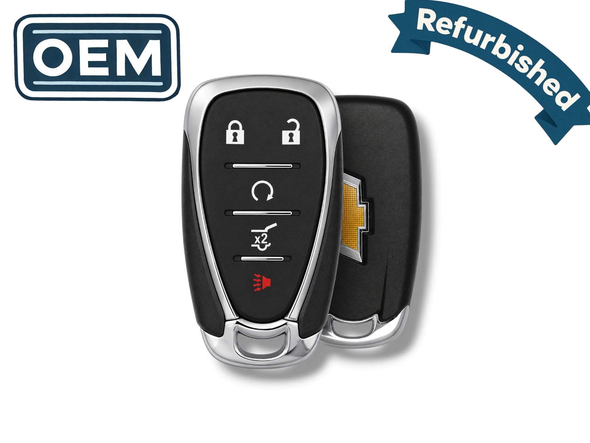 21-26 Chevrolet Smart Key 5-Button PN: 13530713 / HYQ4ES (OEM Refurb)