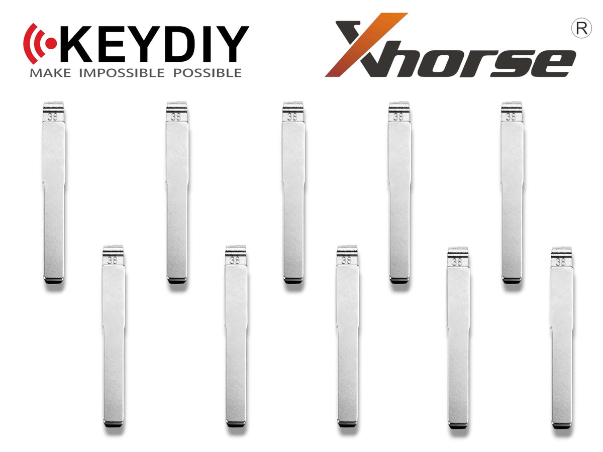 10x Xhorse Keydiy Universal Flip Key Remote Key Blades Ford HU101 / FO-24