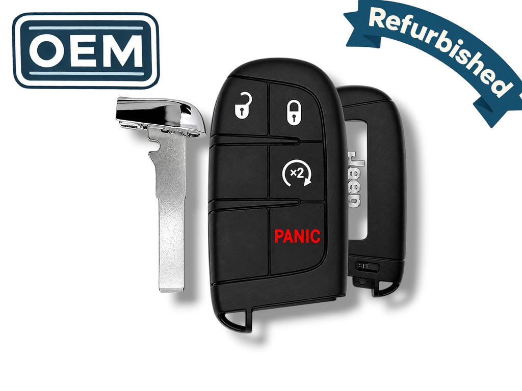 17-26 Jeep Compass Smart Key 4-Button PN: 68417821AA / M3N-40821302 (OEM Refurb)