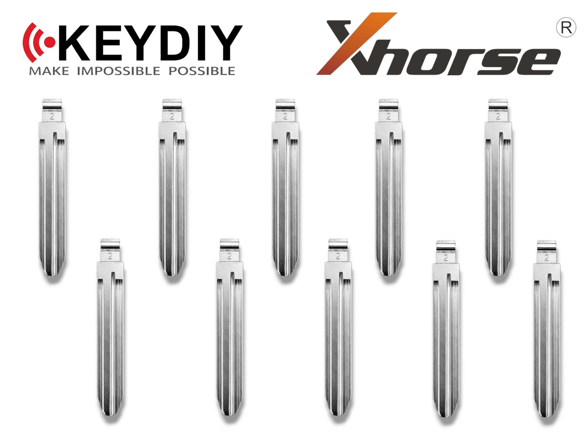 10x Xhorse Keydiy Universal Flip Key Remote Key Blades Toyota TR47