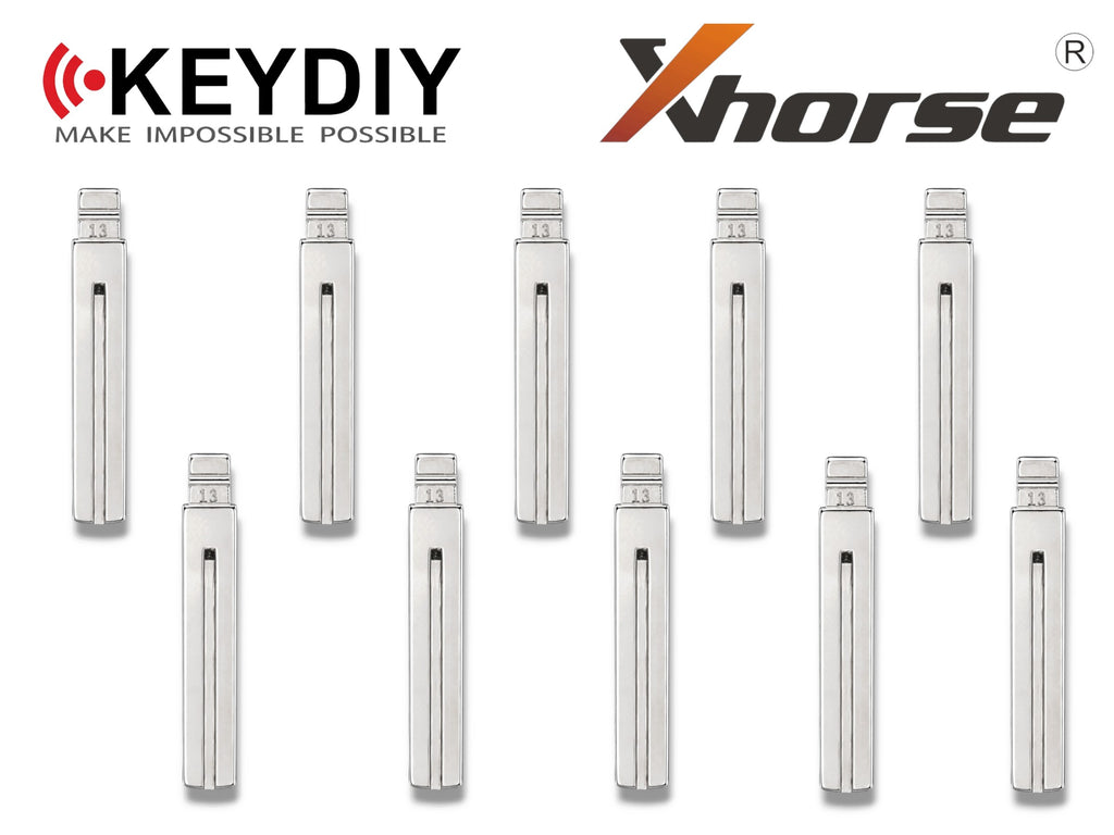 10x Xhorse Keydiy Universal Flip Key Remote Key Blades Lexus LXP90 / TOY40