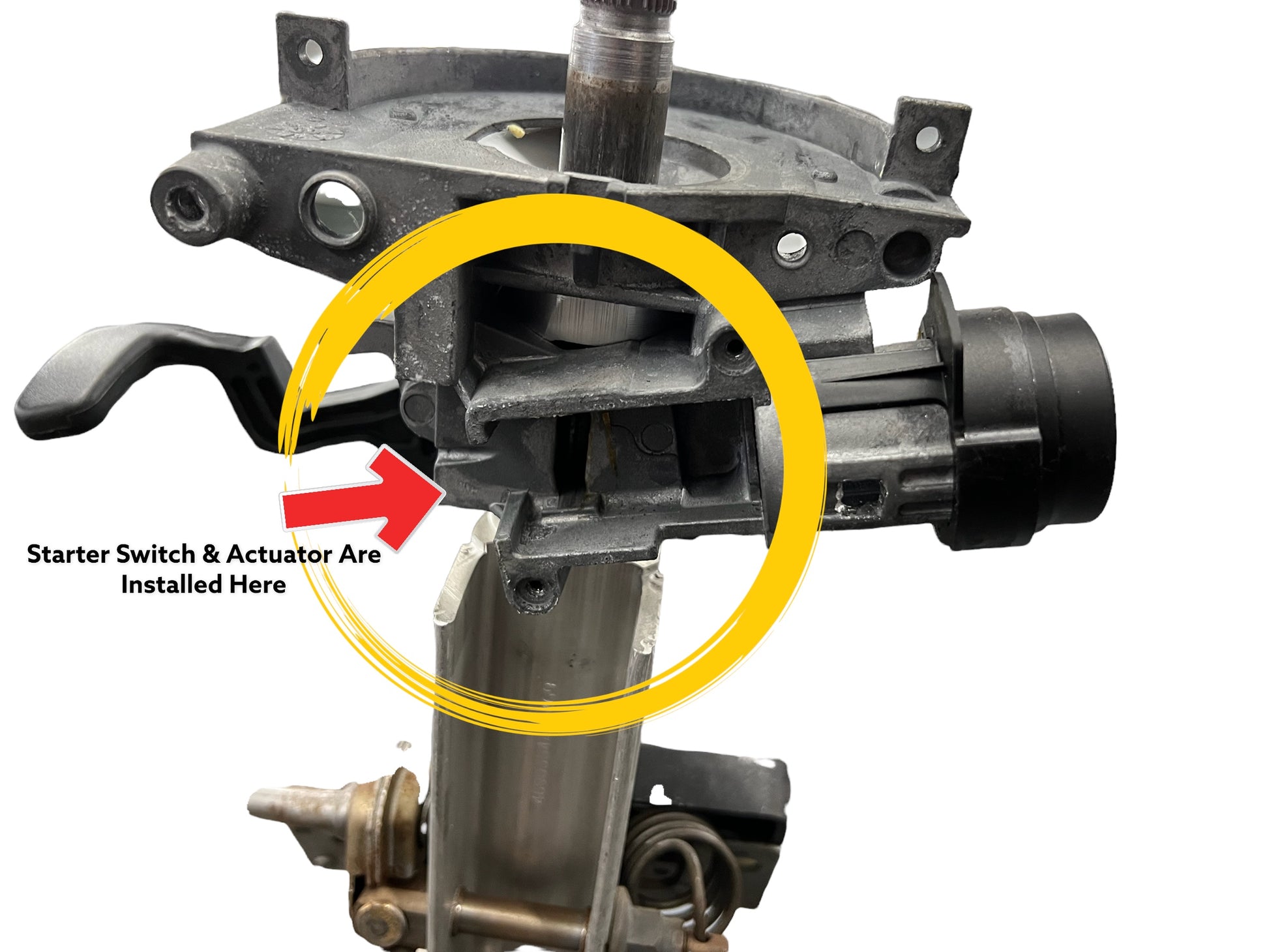 1997-2000 Jeep Wrangler Steering Column Ignition Starter Switch & Actuator