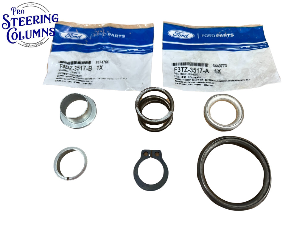 1992 & Up Ford F-150 F-250 Bronco Complete Upper & Lower Steering Column Bearing  Kit New BK206