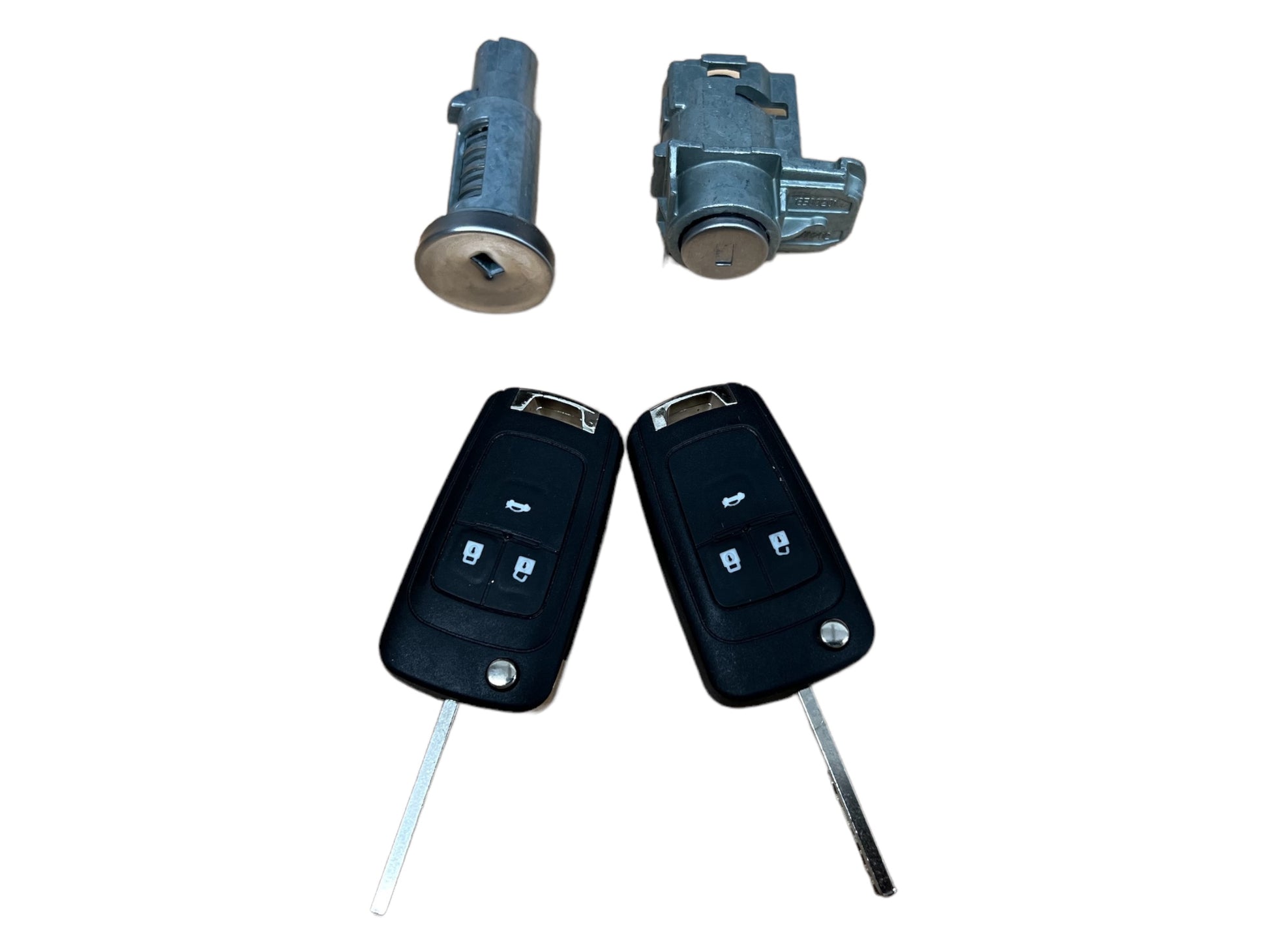 2010-2016 GM Camaro Cruze Ignition & Door Lock Cylinder Set With 2 Remote Keys New
