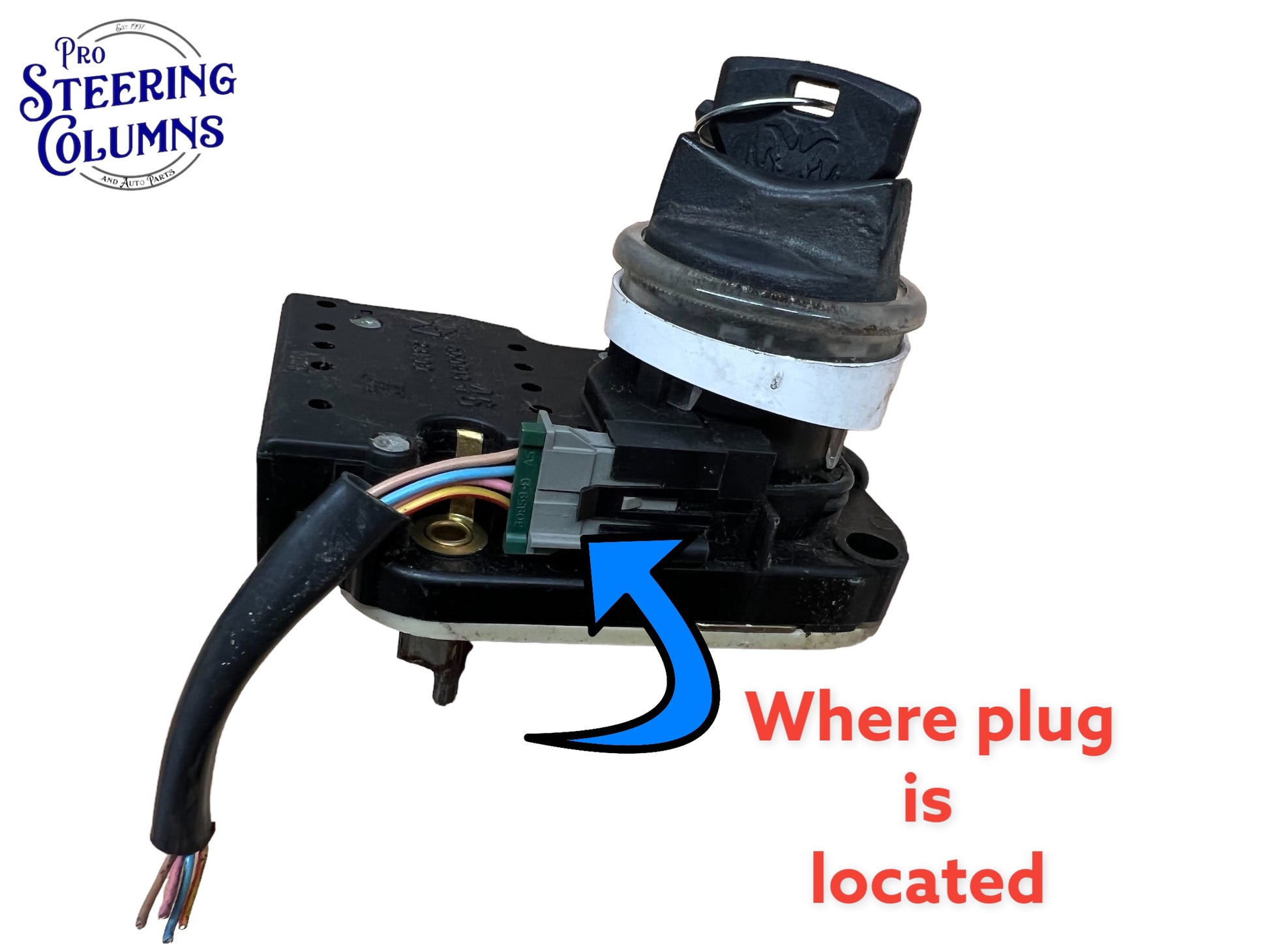 1994-2001 Dodge Ram 1500 2500 Ignition Switch Light & Buzzer Connector Used OEM