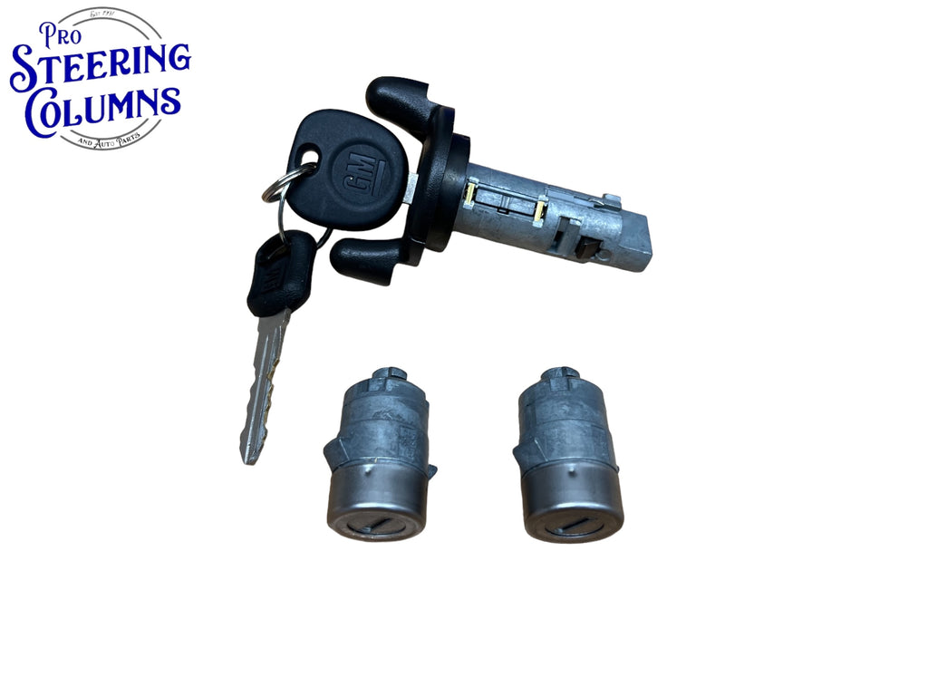 2001-2006 GM Silverado Sierra Tahoe Ignition & Door Lock Cylinder Set 2 Keys New OEM