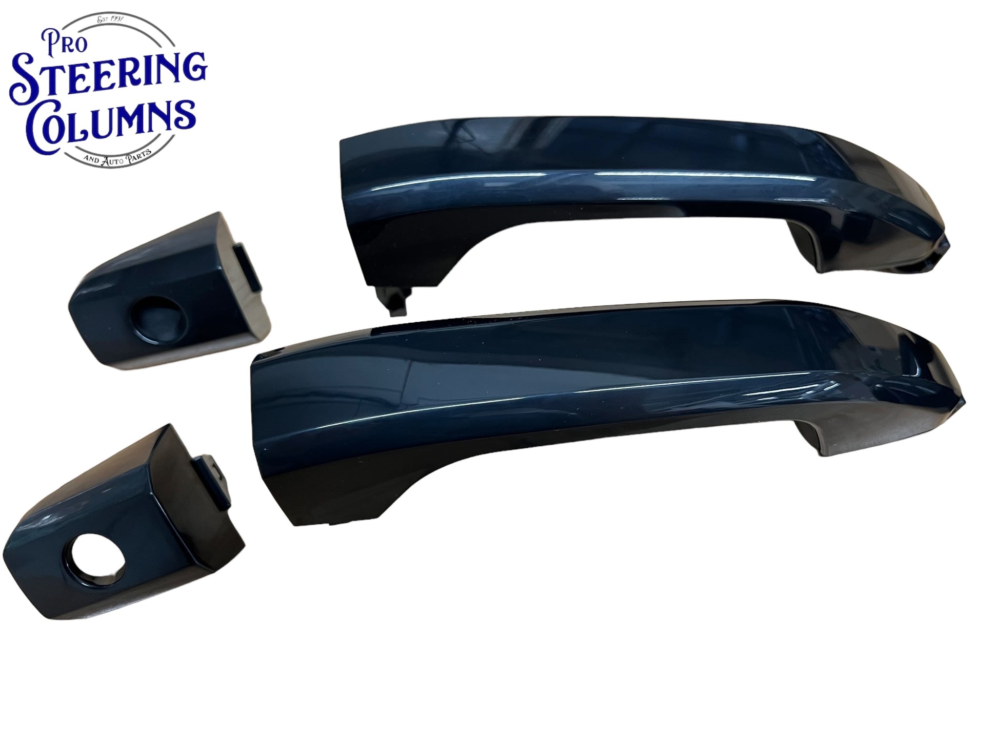 2014 & Up Silverado Sierra Tahoe Suburban Exterior Door Handle Full Set Black Paint to Match New