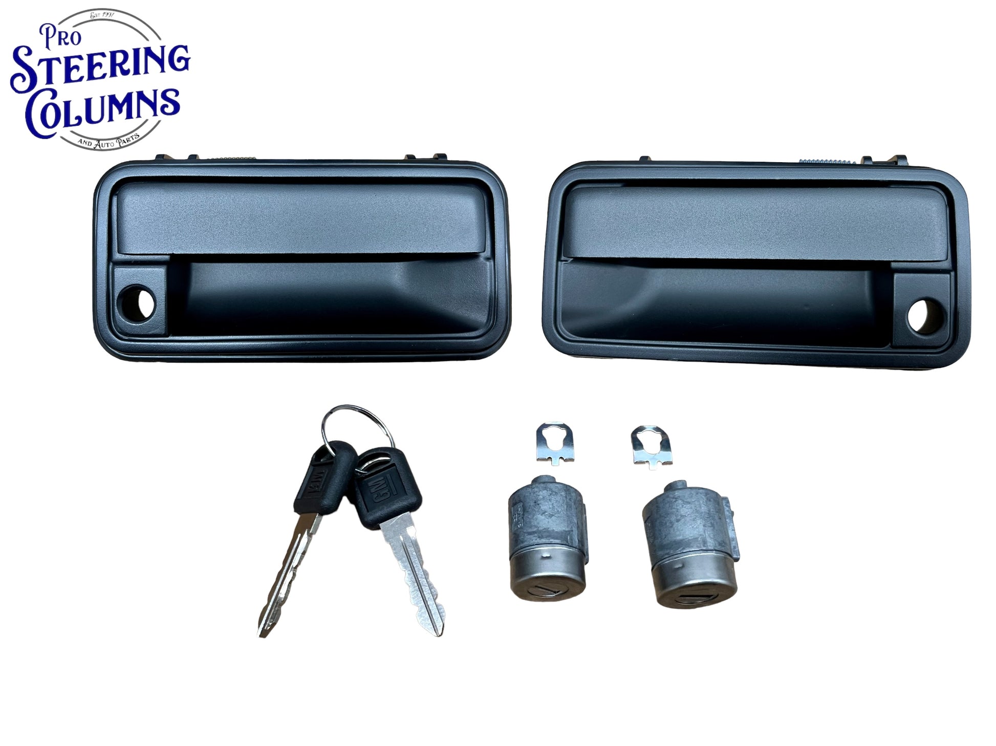1995-1999 GM C/K Pickup Tahoe Surburban Door Lock Cylinder & Handle Set 2 Keys New