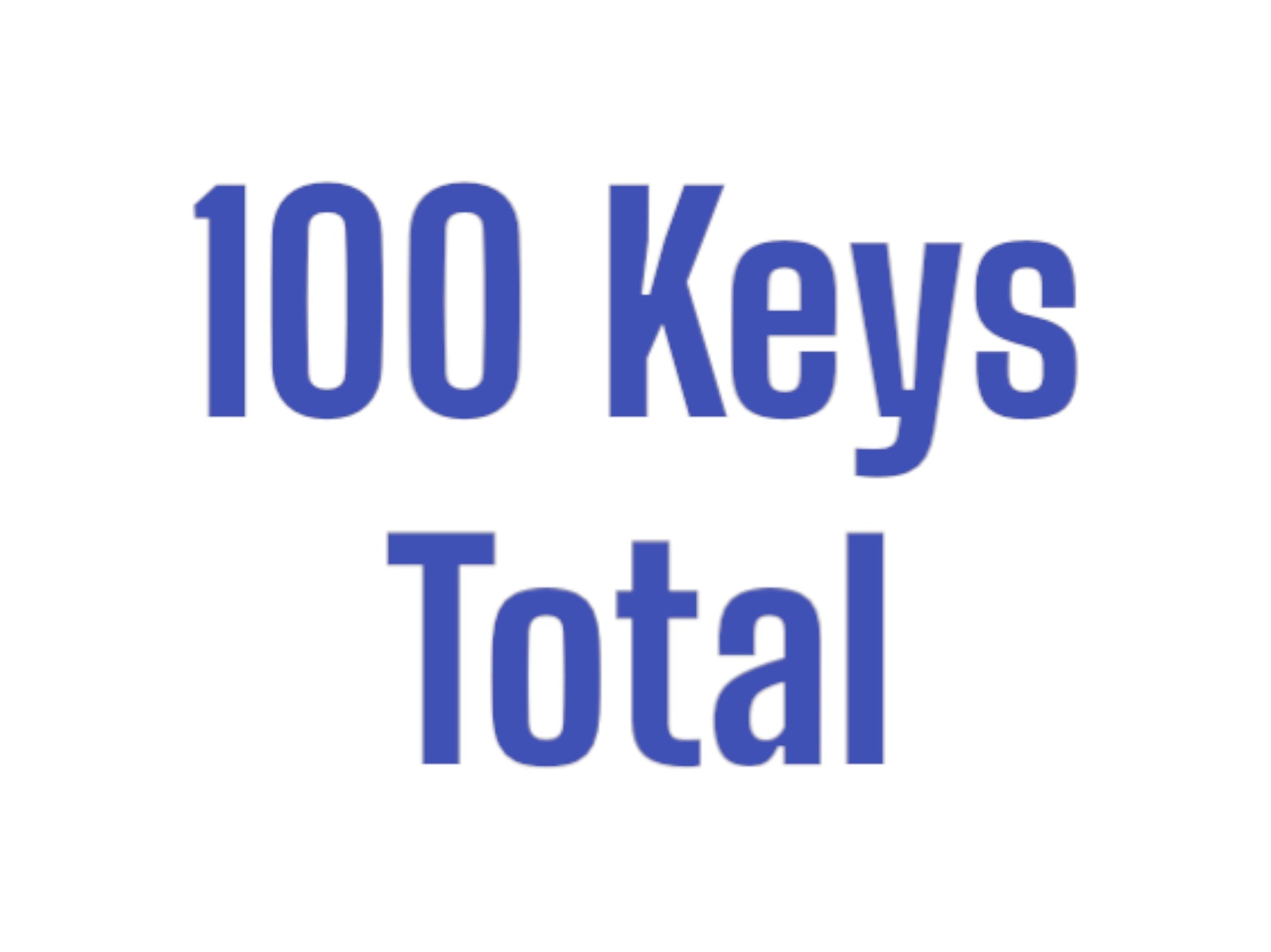 1994 & Up Ram Logo Keys Y157 Plastic Head Set Of 100 New
