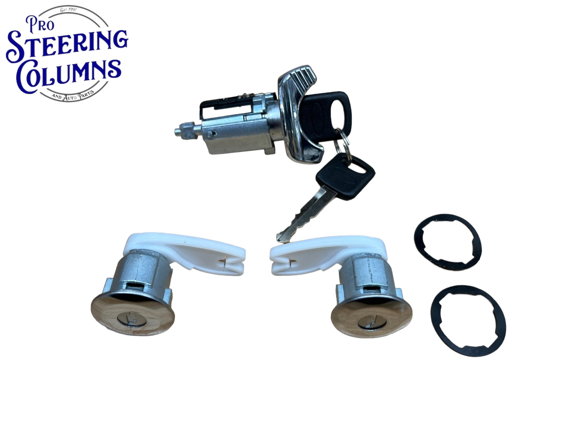1992-1996 Ford Bronco F-150 F-250 F-350 Ignition & Door Lock Cylinder Set 2 Keys New