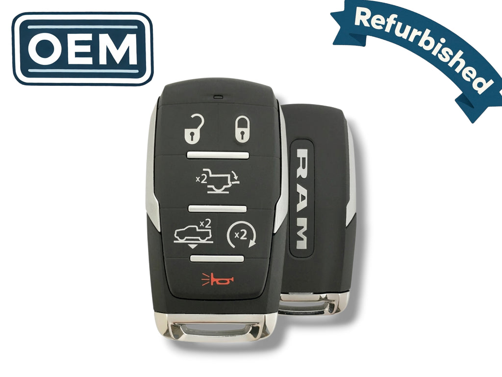 19-24 Dodge Ram 1500 Smart Key 6-Button PN: 68291692AD / OHT-4882056 (OEM Refurb)