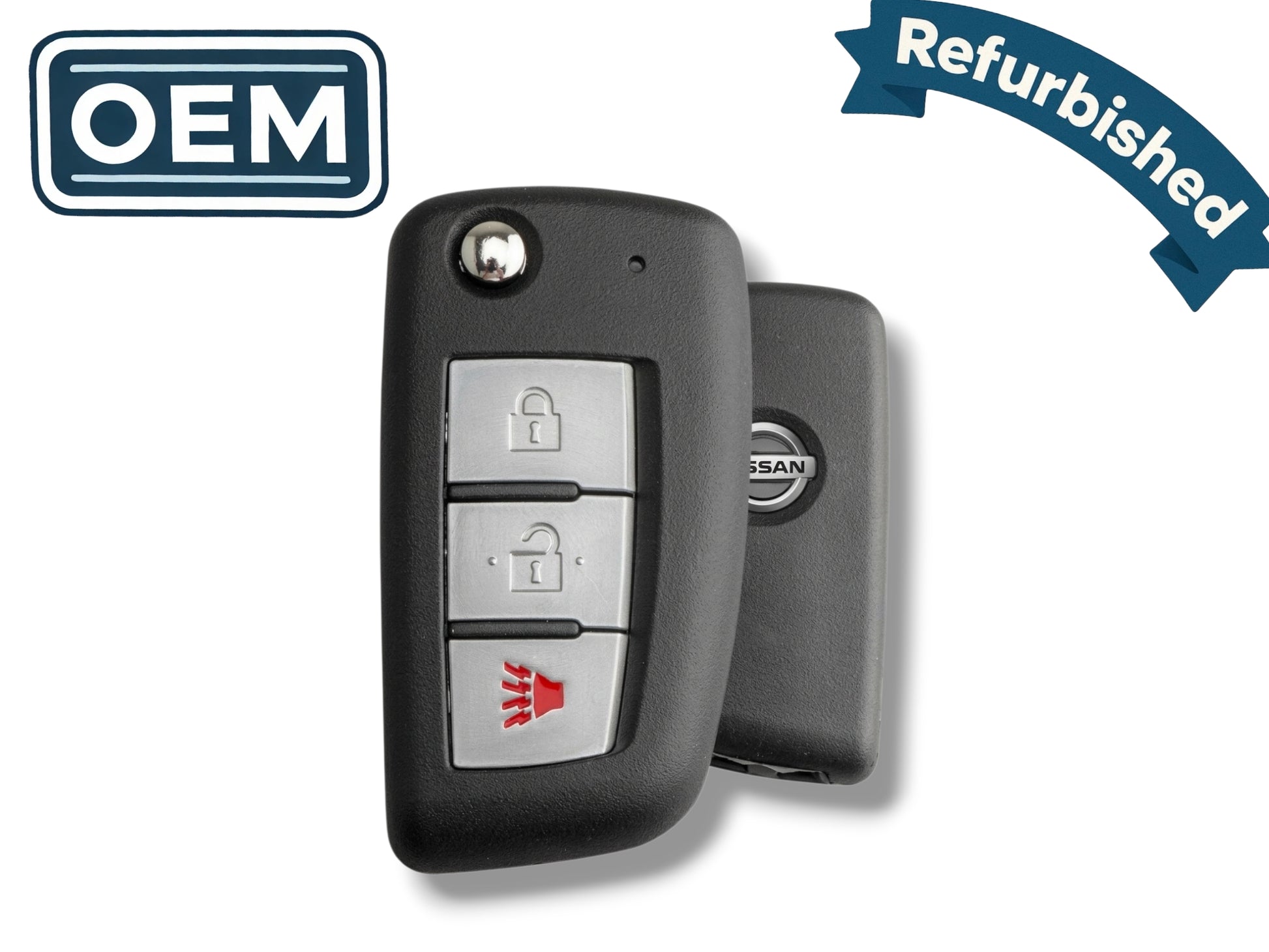 14-22 Nissan Rogue Sport Flip Key 3-Button PN: H0561-4BA1B / CWTWB1G767 (OEM Refurb)