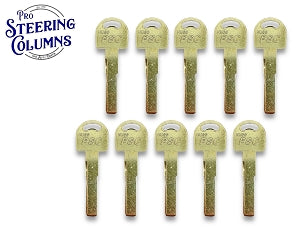 HU66 Audi VW Porsche Metal Key Blank High Security Test Blade (100 Pack)