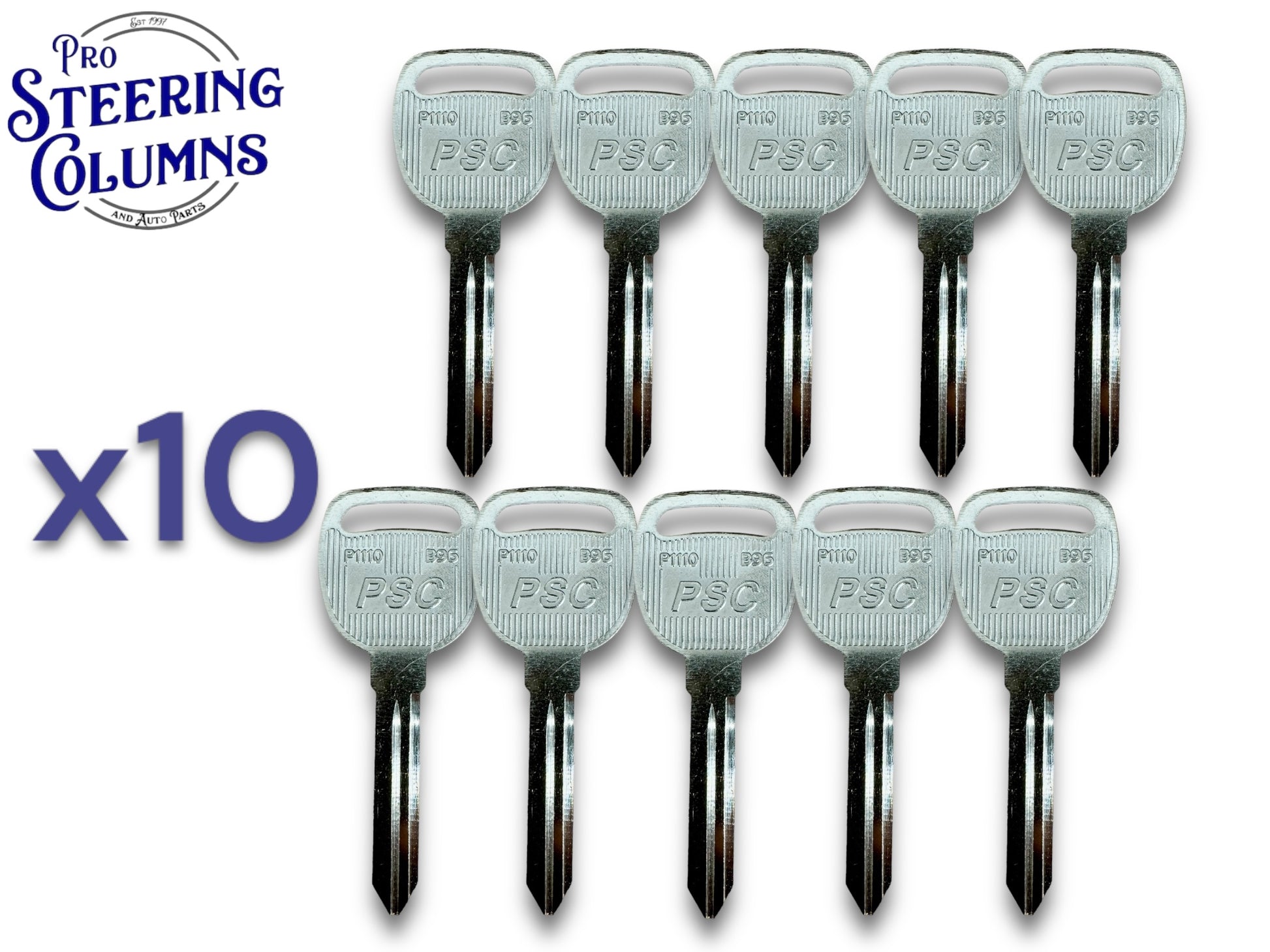 B96 GM Saturn Metal Key Blank P110 598007 (10 Pack)