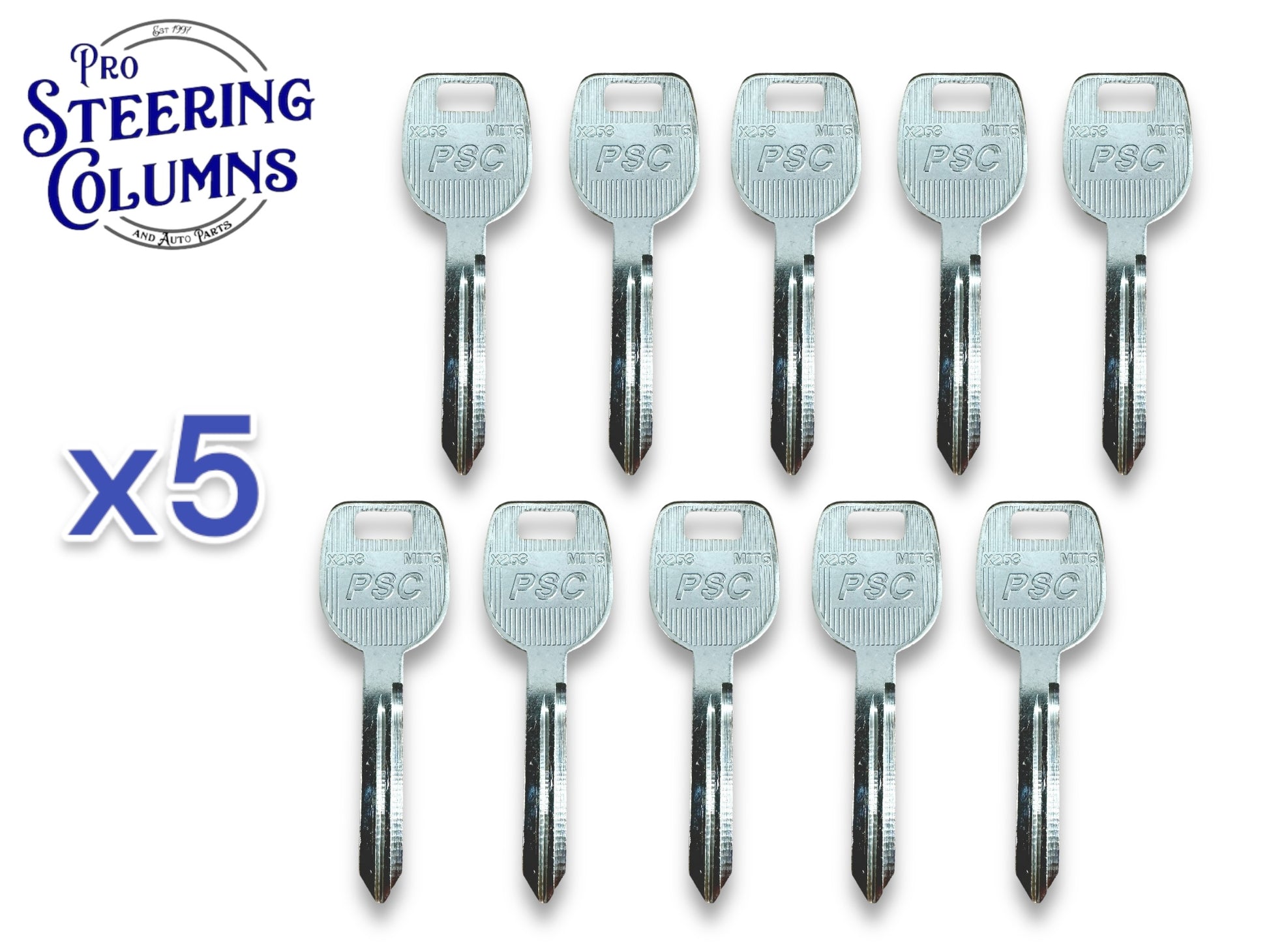 MIT6 Metal Key Blank X263 692566 (10 Pack)