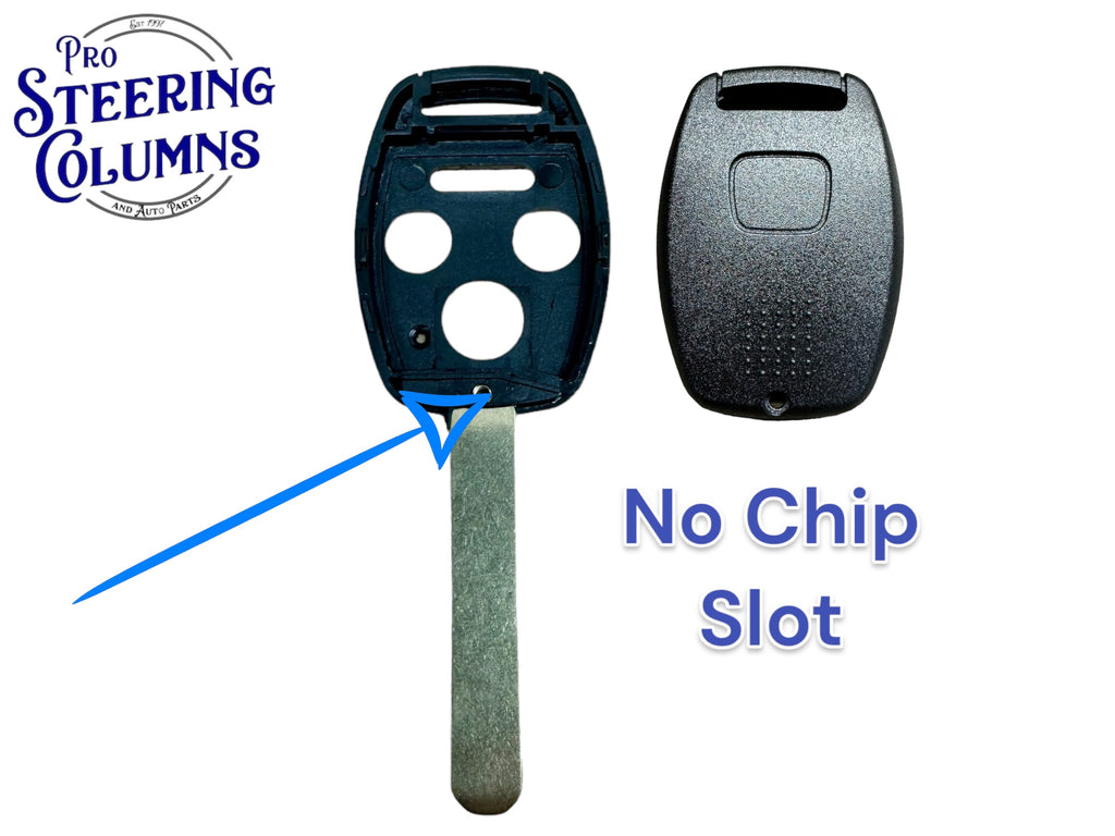 2006-2014 Honda HO01 4 Button Key Shell No Chip Slot MLBHLIK-1T (10 Pack)
