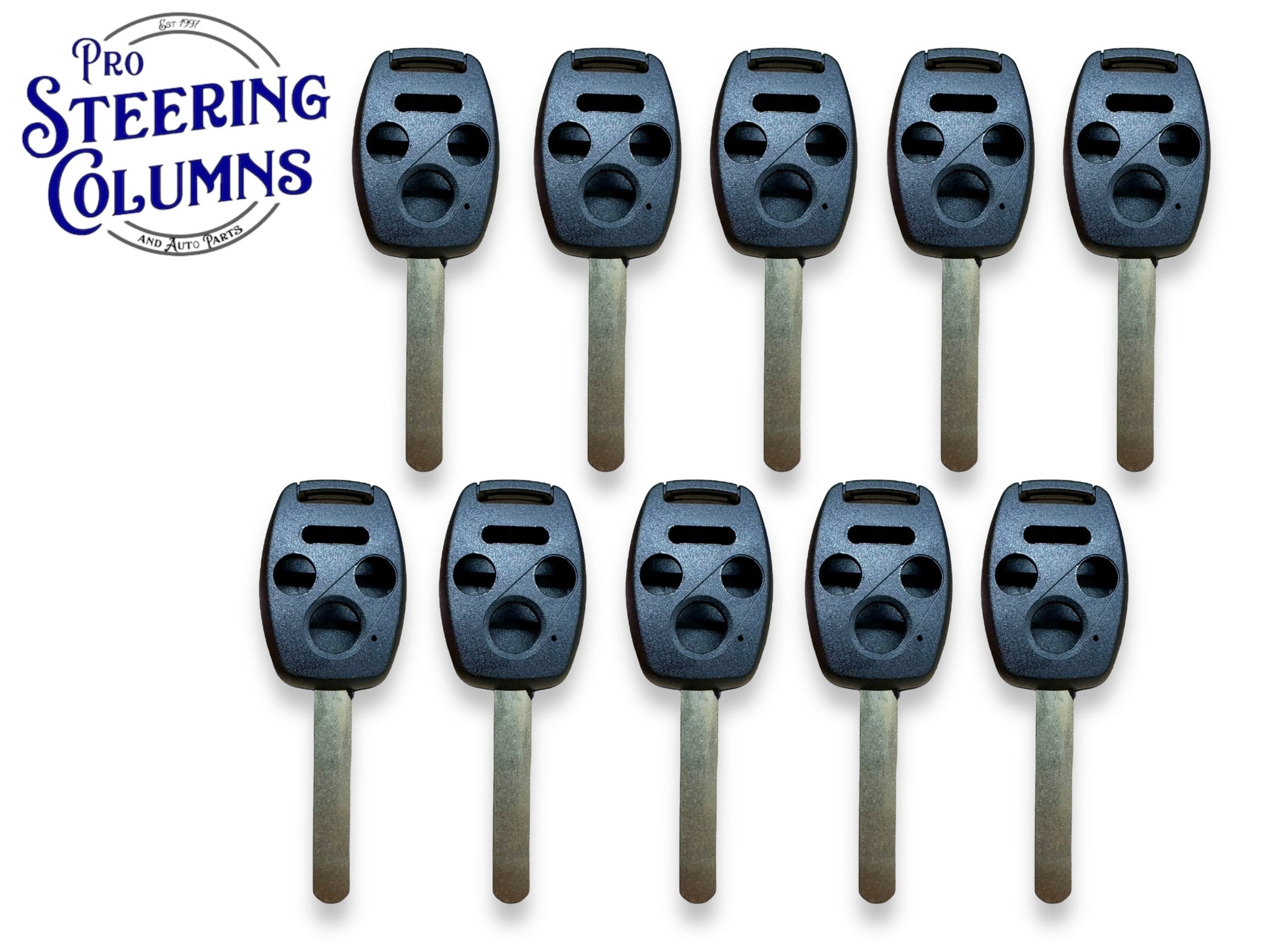 2006-2014 Honda HO01 4 Button Key Shell No Chip Slot MLBHLIK-1T (10 Pack)