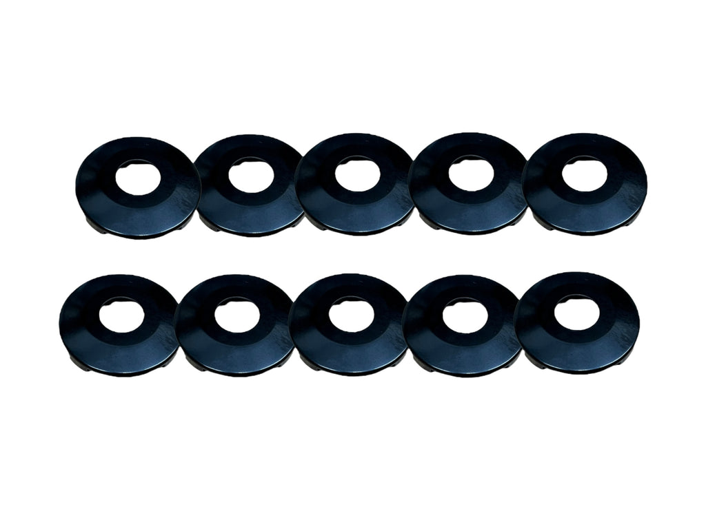 96-24 Dodge Chrysler Jeep Door Lock Cylinder Face Caps Black New 322825 P-44-218