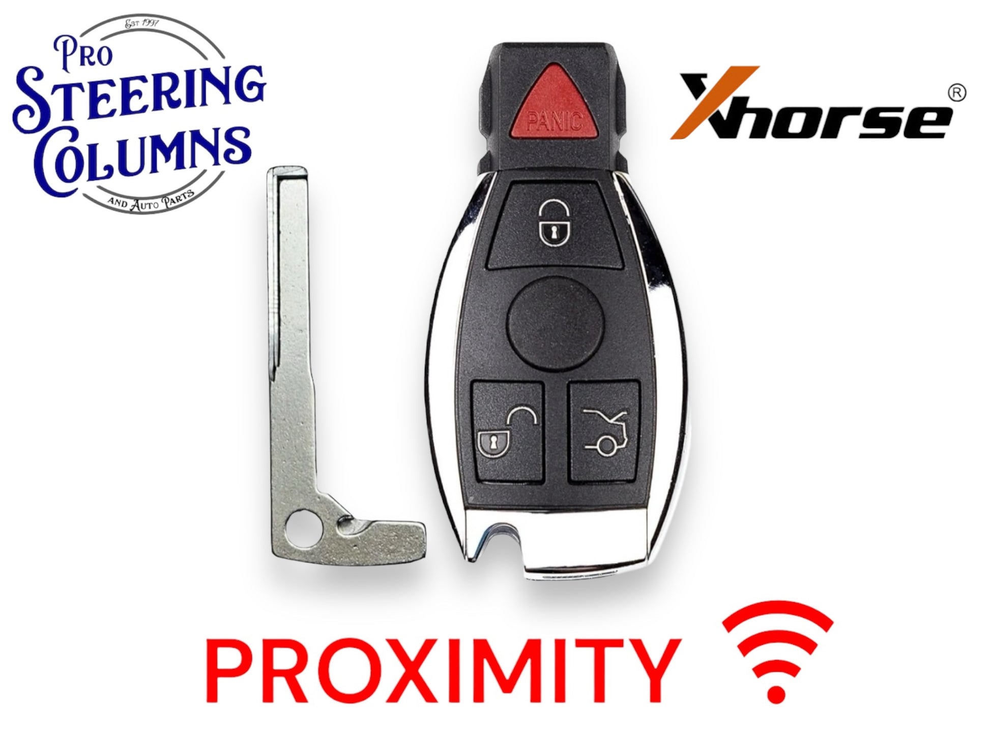 Xhorse 10-15 Mercedes Benz FBS3 Remote Fobik Keyless Go Comfort Access 4 Button 315-433 Mhz New