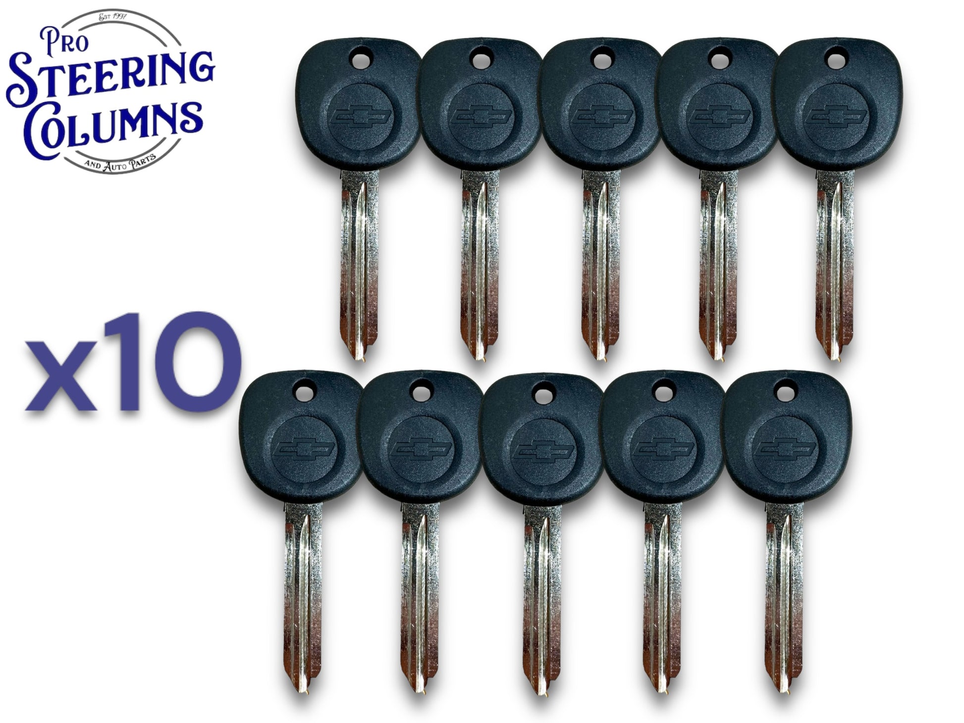 B106 GM Chevrolet Mechanical Key Bowtie Logo B106P 599487 (100 Pack)