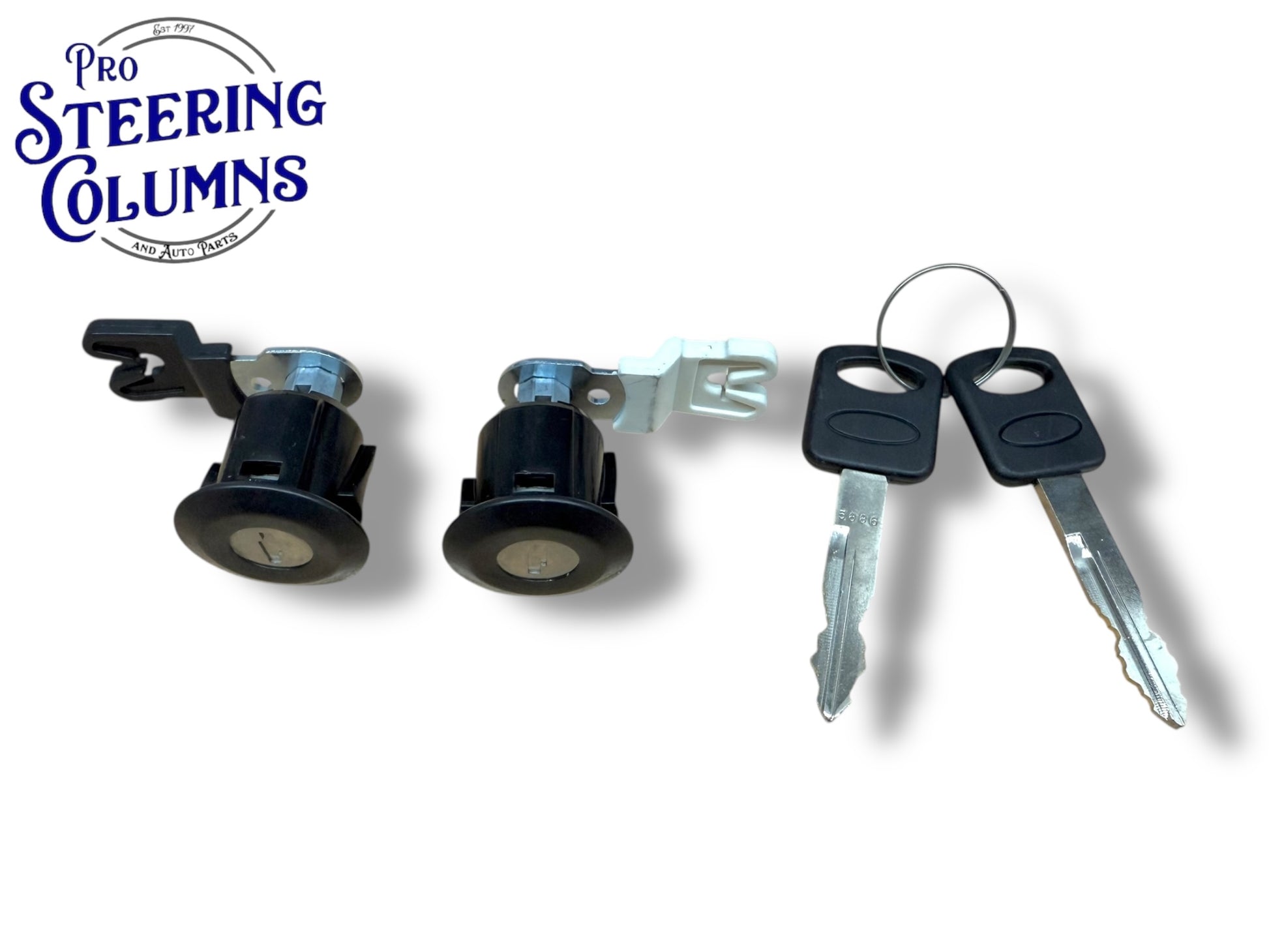 1996-2004 Ford Mustang Door Lock Cylinder Set 2 Keys Matched New F8ZZ-6321990-AA
