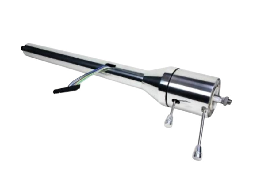 Ididit - Universal 32" Tilt Floor Shift Steering Column - Polished Aluminum - 1030320040