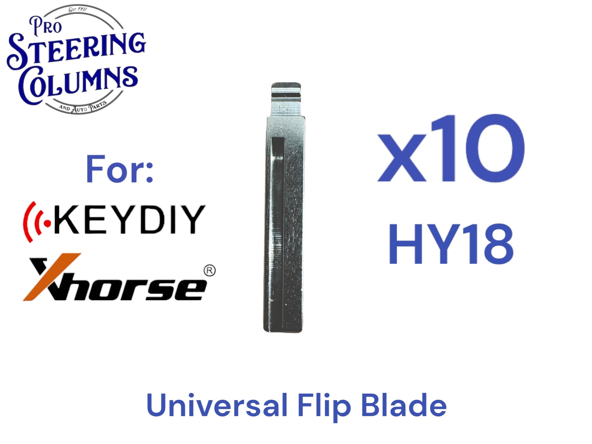 10x Xhorse Keydiy Universal Flip Key Remote Key Blades Hyundai HY18