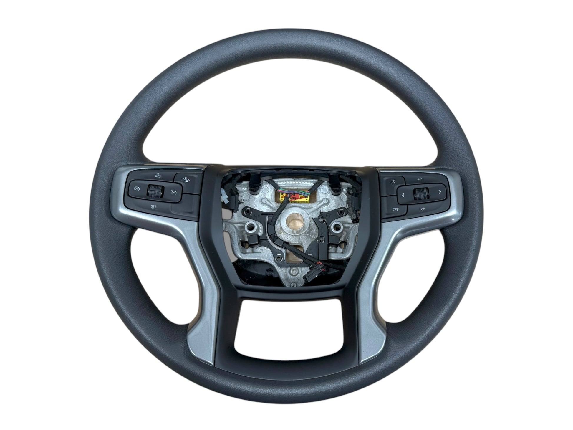 21-23 GM Silverado 1500 2500 3500 Steering Wheel Vinyl Black New OEM 85590466