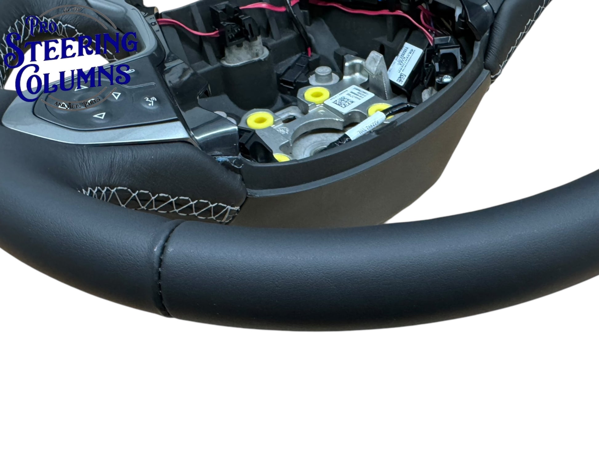 14-19 GM Silverado Sierra Tahoe Suburan Leather Black Steering Wheel New OEM 84483796