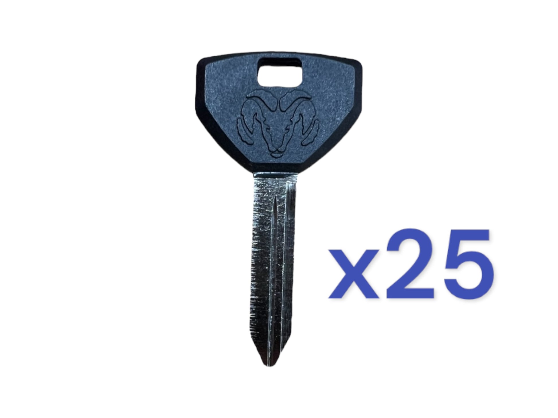 1994 & Up Ram Logo Keys Y157 Plastic Head Set Of 25 New