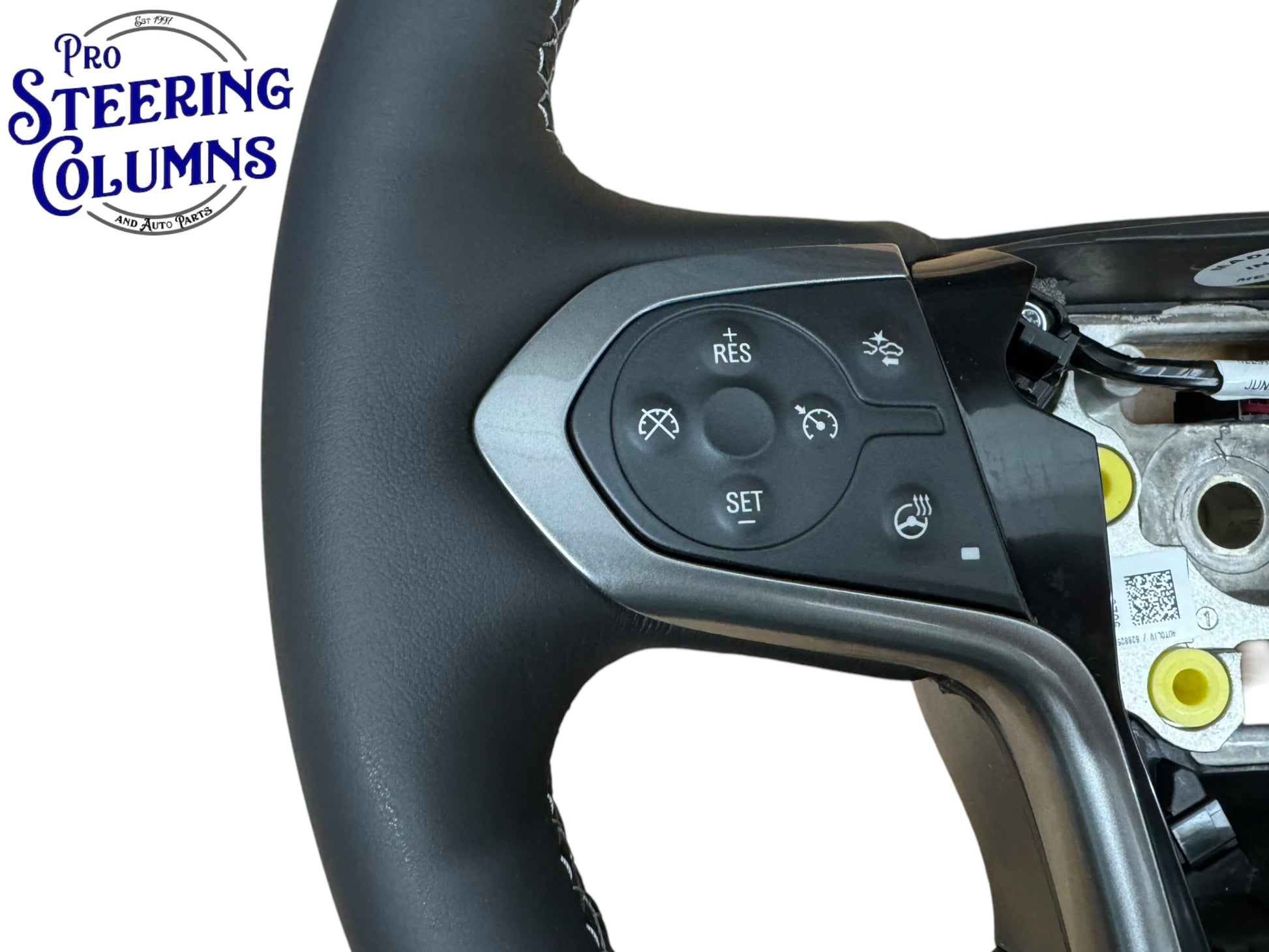 14-19 GM Silverado Sierra Tahoe Suburan Leather Black Steering Wheel New OEM 84483796