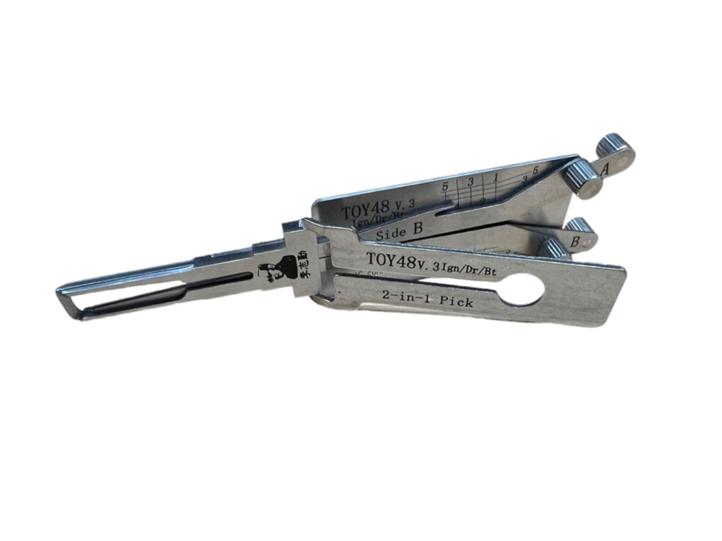 Original Lishi 2 in 1 TOY48 Toyota Lexus Quad Lifter Pick & Decoder Genuine New