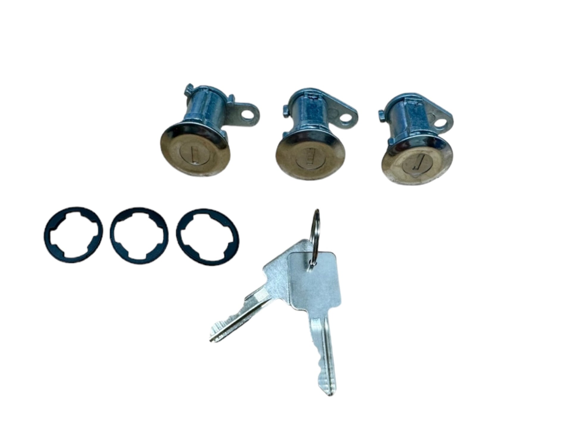 1981-1986 CJ5 CJ7 1987-1990 Wrangler Door Lock Cylinder Set 2 Keys New