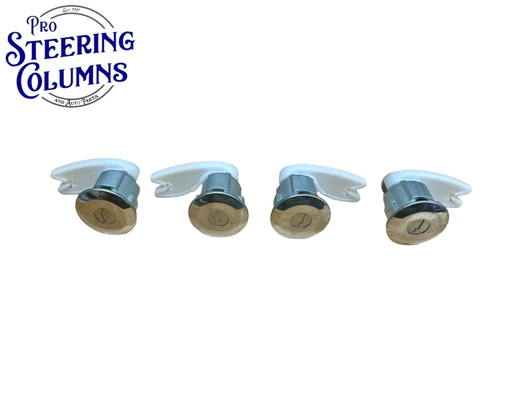 1992-1996 Ford E-150 E-250 E-350 Ignition & 4 Door Lock Cylinder Set Chrome New