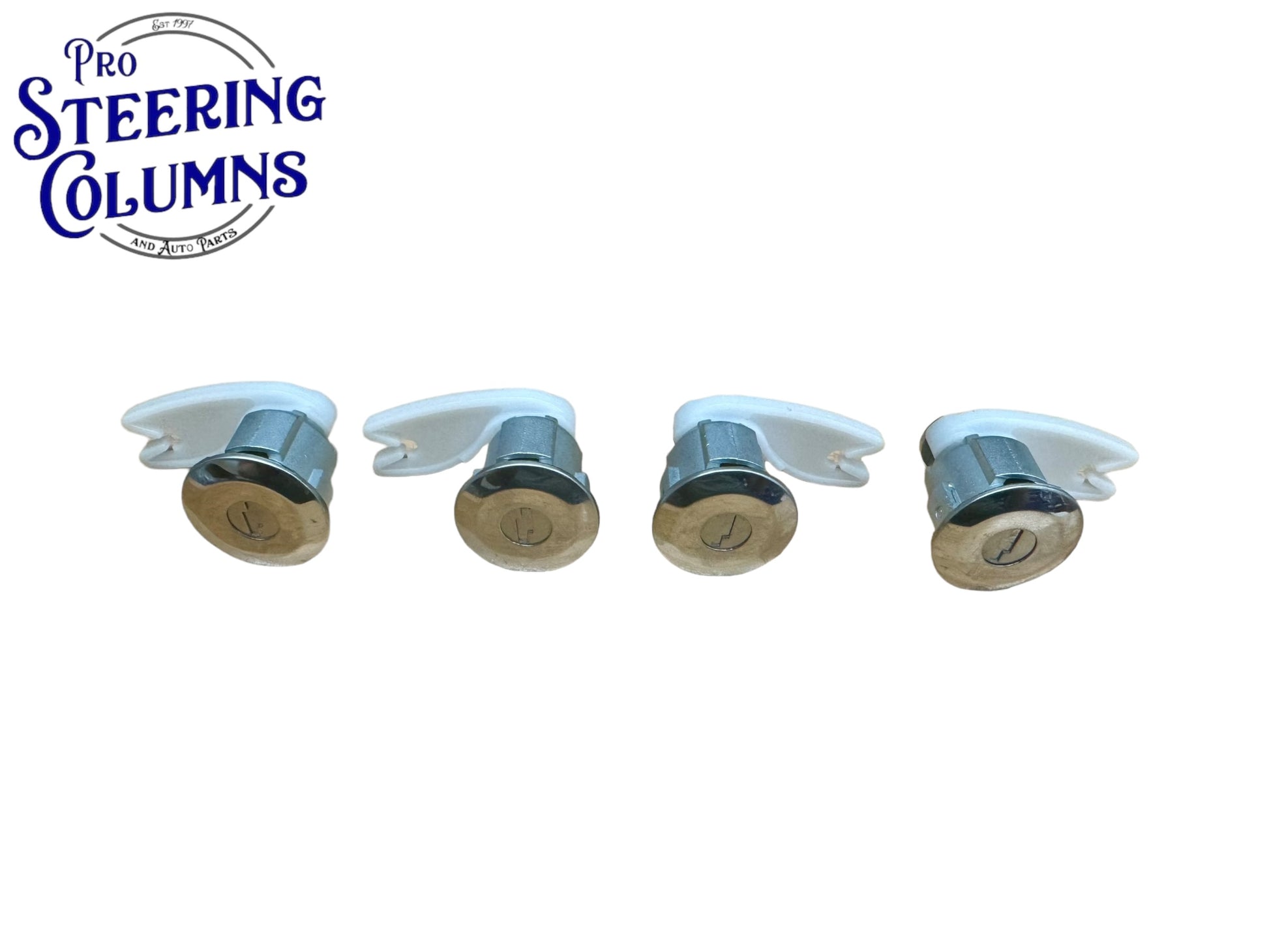 1992-1996 Ford E-150 E-250 E-350 Ignition & 4 Door Lock Cylinder Set Chrome New