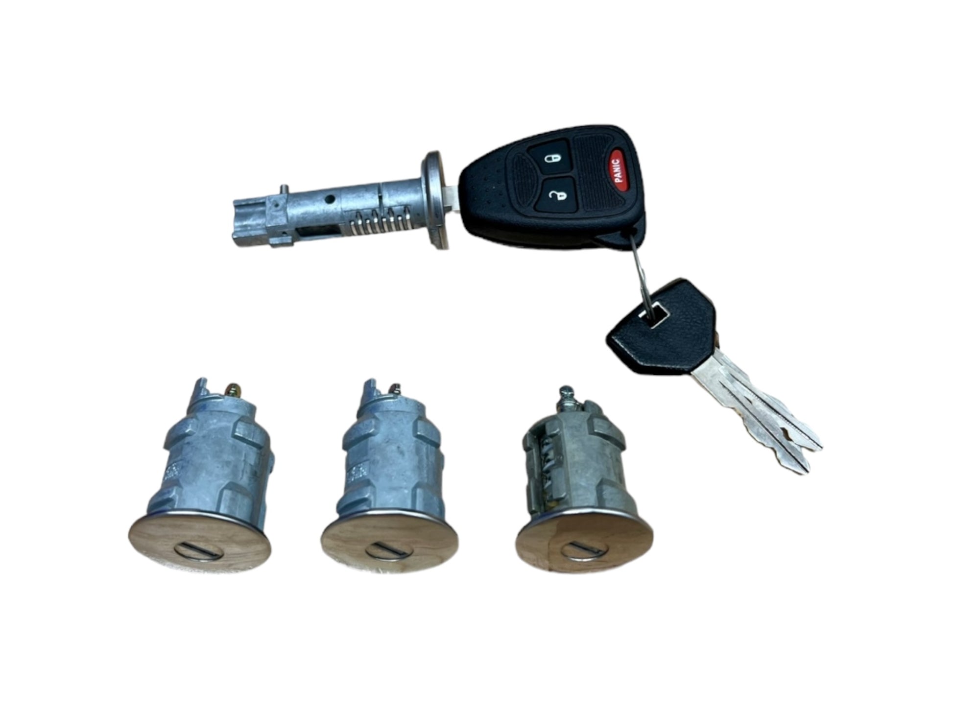 07-18 Jeep Wrangler Ignition Door & Tailgate Lock Cylinder Set Chrome New
