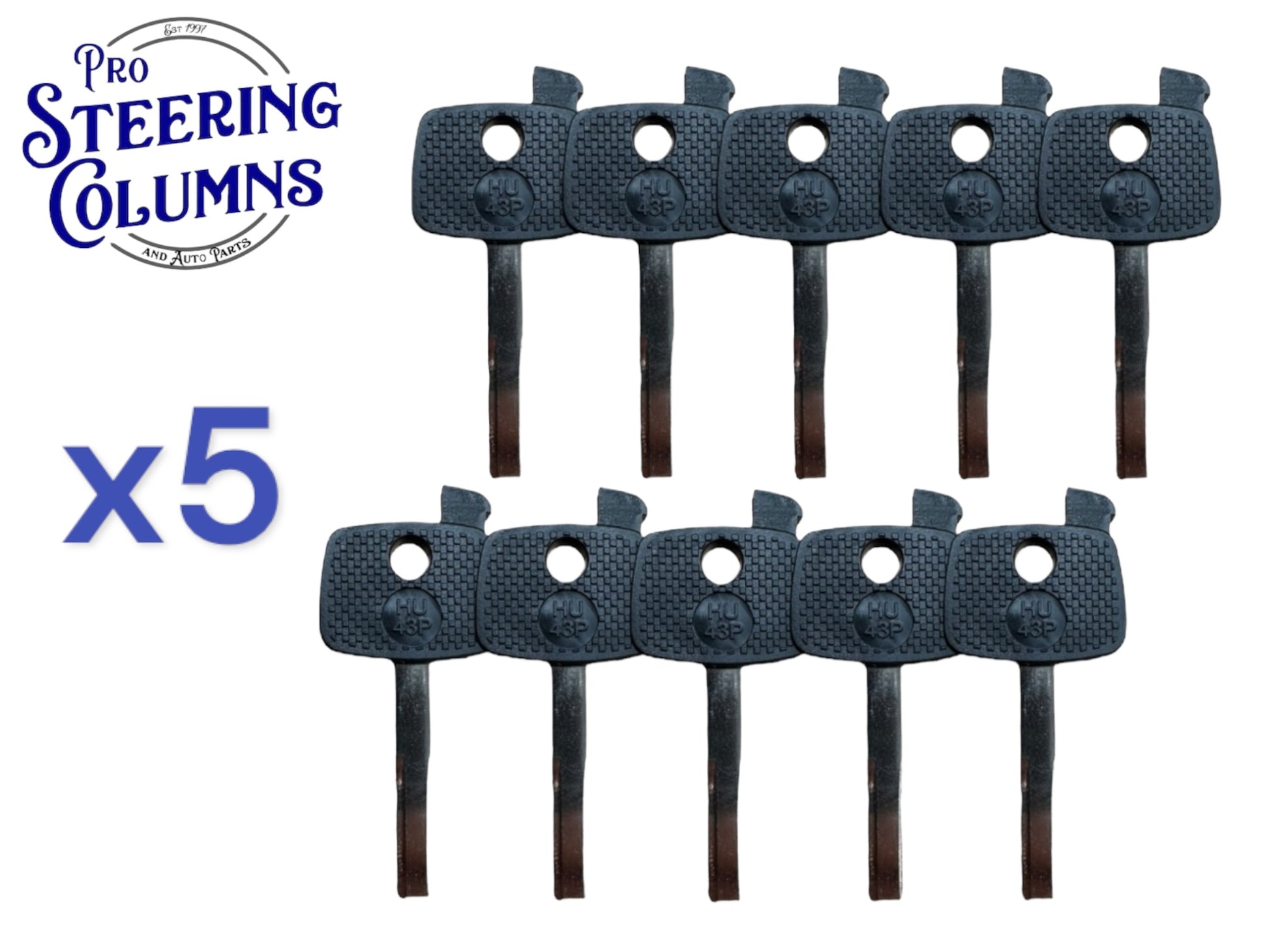 HU43 Key Shell GM Pontiac GTO Key Blank HU43-P (50 Pack)